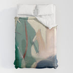abstract pastel leaves 3 Duvet Cover Gallery Image 6