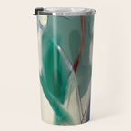 abstract pastel leaves 3 Travel Mug Gallery Image 3