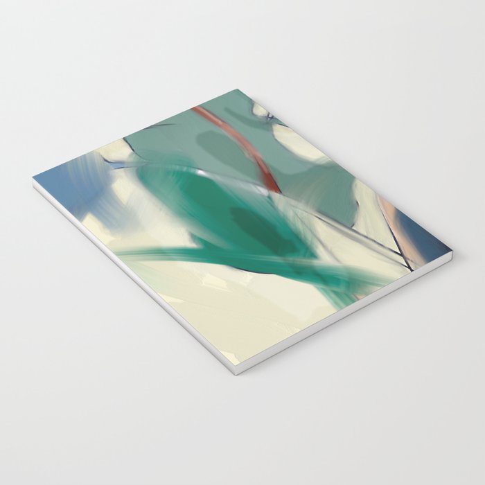 abstract pastel leaves 3 Notebook Gallery Image 3
