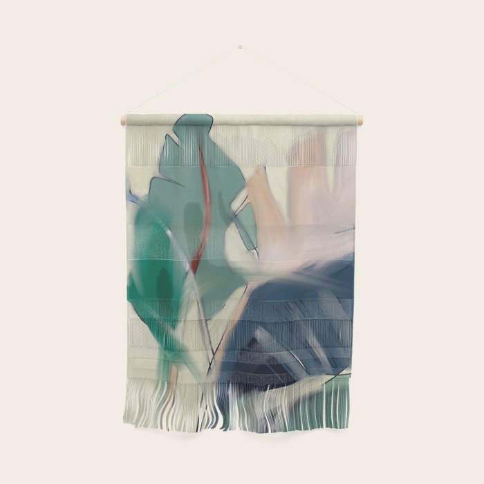 abstract pastel leaves 3 Wall Hanging Gallery Image 1