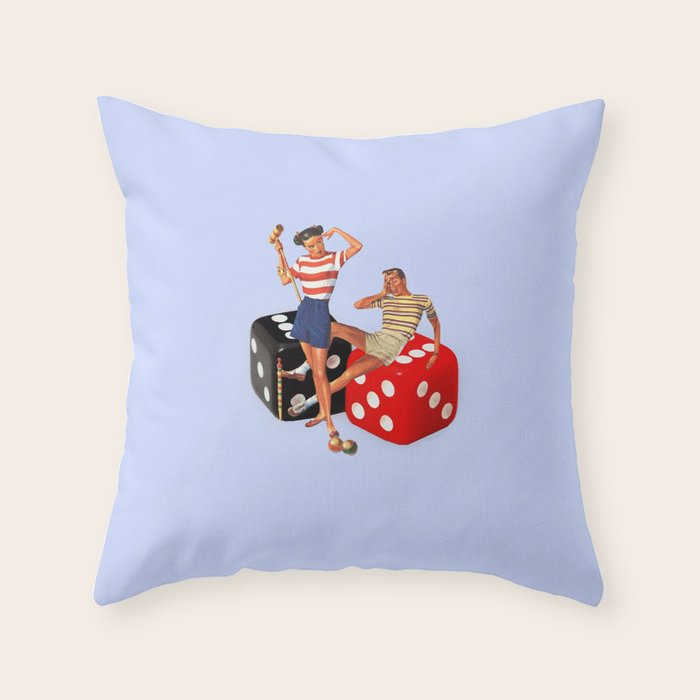 love game Throw Pillow Gallery Image 1