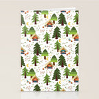 Glamping between trees. Campnight. Stationery Card Gallery Image 2