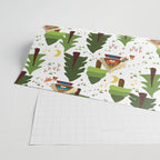 Glamping between trees. Campnight. Wrapping Paper Gallery Image 2