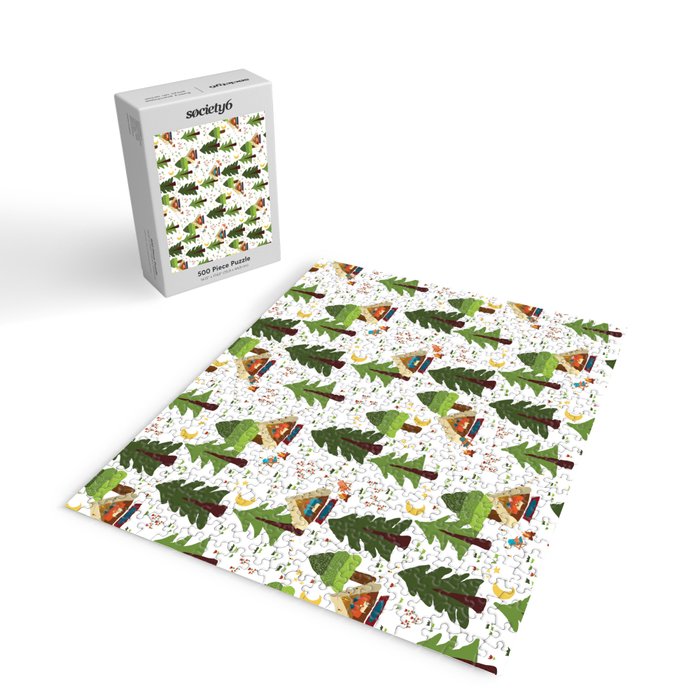 Glamping between trees. Campnight. Jigsaw Puzzle Gallery Image 2
