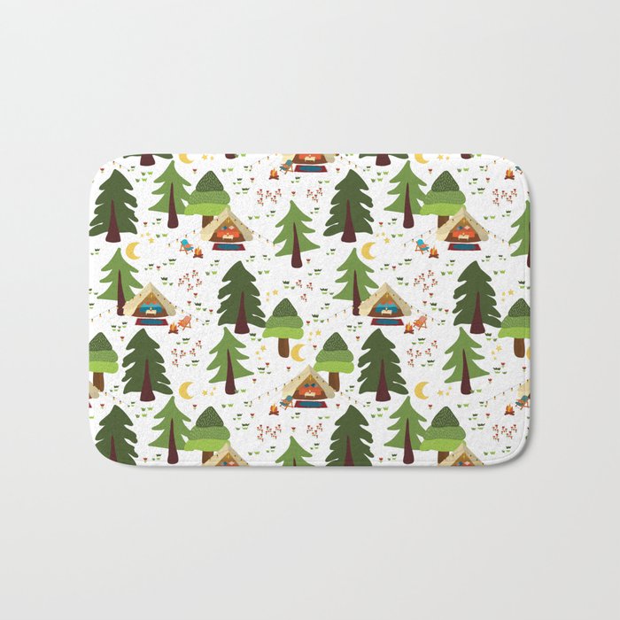 Glamping between trees. Campnight. Bath Mat Gallery Image 1