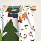 Glamping between trees. Campnight. Window Curtain Gallery Image 2
