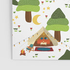 Glamping between trees. Campnight. Poster Gallery Image 3