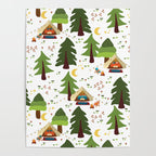 Glamping between trees. Campnight. Poster Gallery Image 4