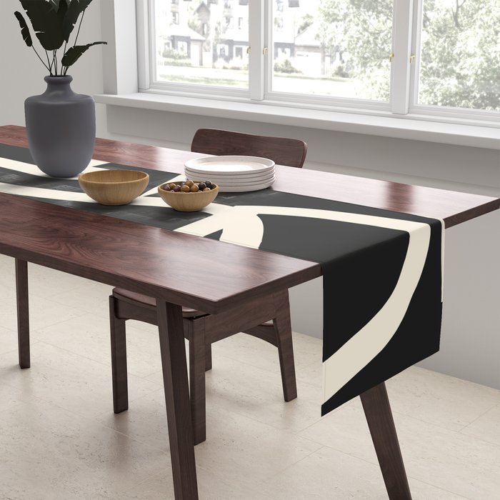 Abstract line art / Face Table Runner Gallery Image 2