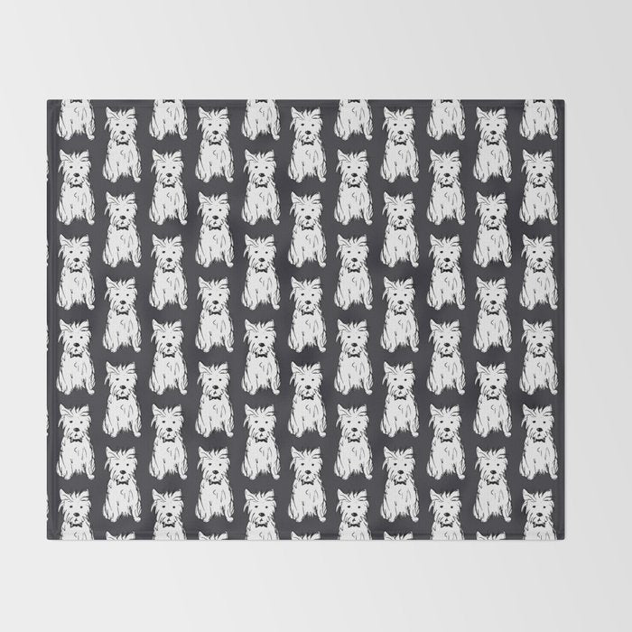 Milo the dog Throw Blanket Gallery Image 2