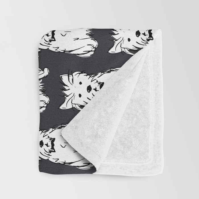 Milo the dog Throw Blanket Gallery Image 3