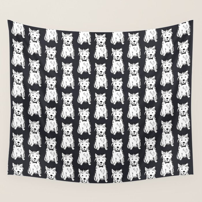 Milo the dog Wall Tapestry Gallery Image 4