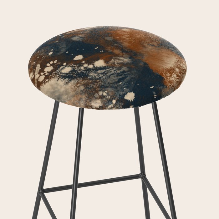 Earth watercolor splashes Stool Gallery Image 2