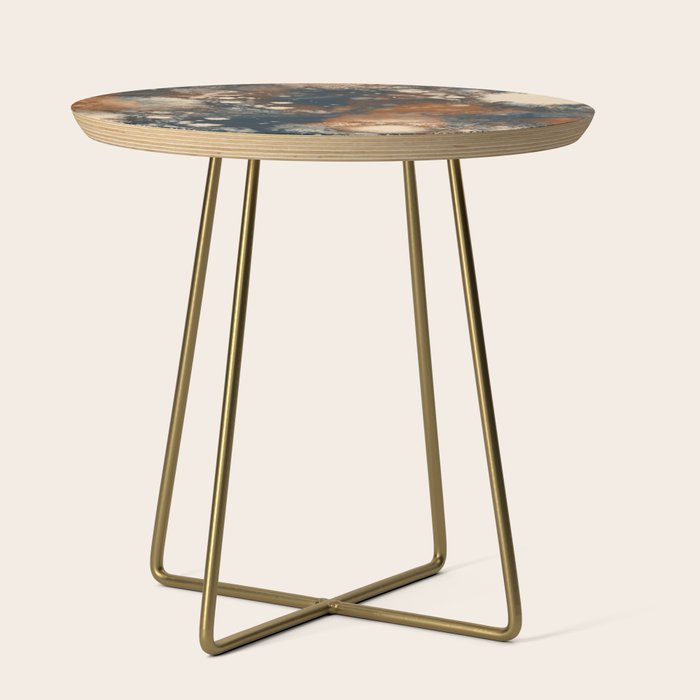 Earth watercolor splashes Side Table Gallery Image 1