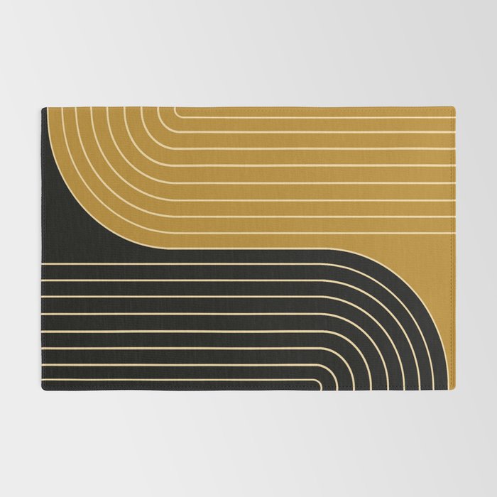 Two Tone Line Curvature IX Rug Gallery Image 2