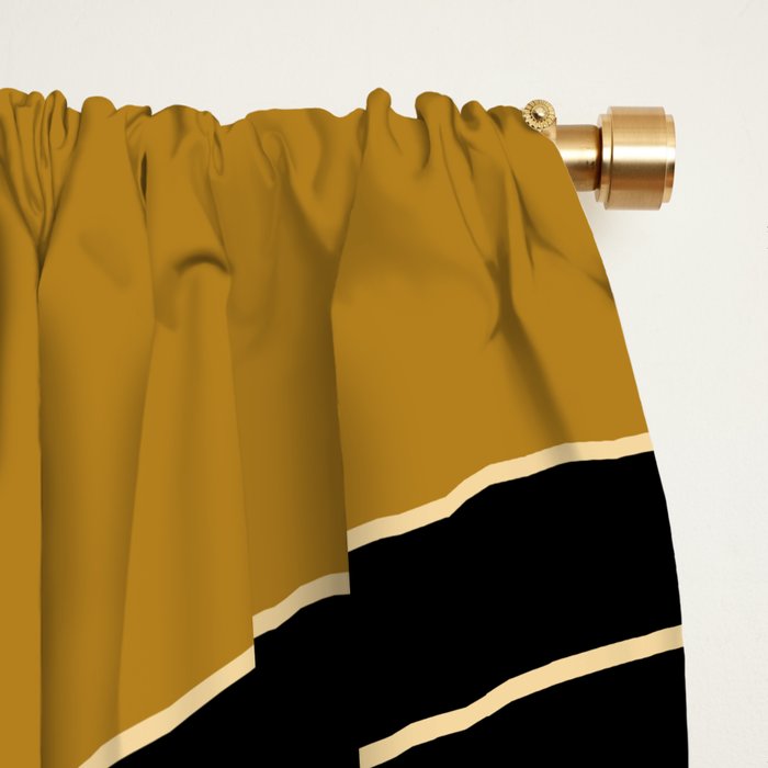 Two Tone Line Curvature IX Window Curtain Gallery Image 2