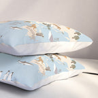 Illustrated Animal World Map Pillow Sham Gallery Image 3