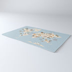 Illustrated Animal World Map Rug Gallery Image 3
