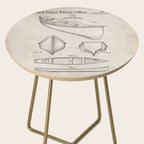Canoe Patent - Kayak Art - Antique Side Table Gallery Image 2