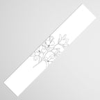Minimal Line Art Magnolia Flowers Table Runner Gallery Image 3