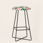 Modern christmas geometric mosaic art pattern Stool Gallery Image 1