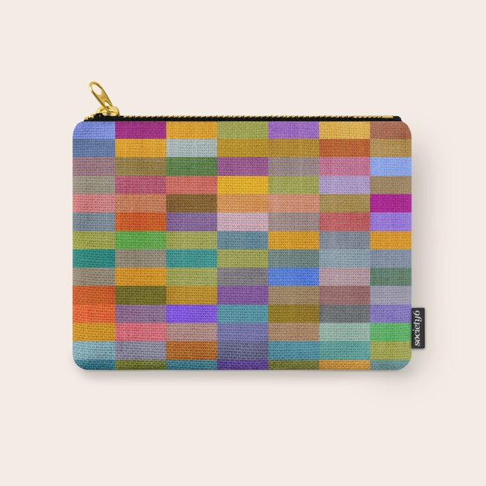 Colorful Mosaic Geometric Klee Tones 02 Carry All Pouch Gallery Image 1