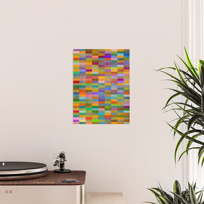 Colorful Mosaic Geometric Klee Tones 02 Poster Gallery Image 2