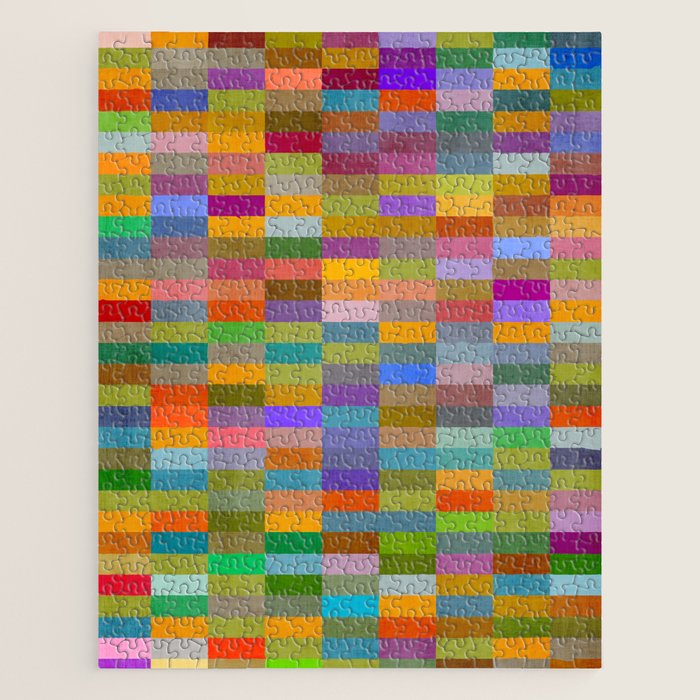 Colorful Mosaic Geometric Klee Tones 02 Jigsaw Puzzle Gallery Image 1