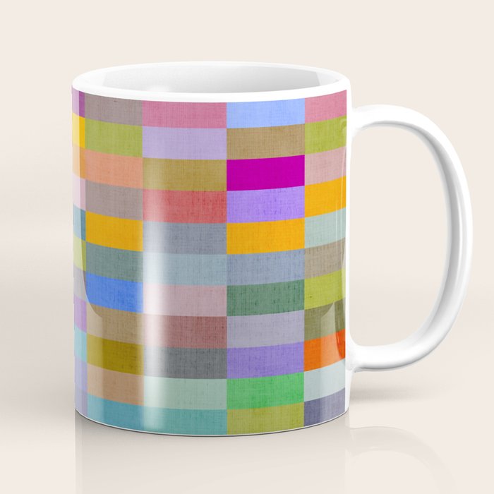 Colorful Mosaic Geometric Klee Tones 02 Coffee Mug Gallery Image 1