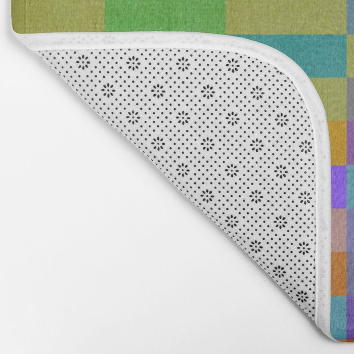 Colorful Mosaic Geometric Klee Tones 02 Bath Mat Gallery Image 2