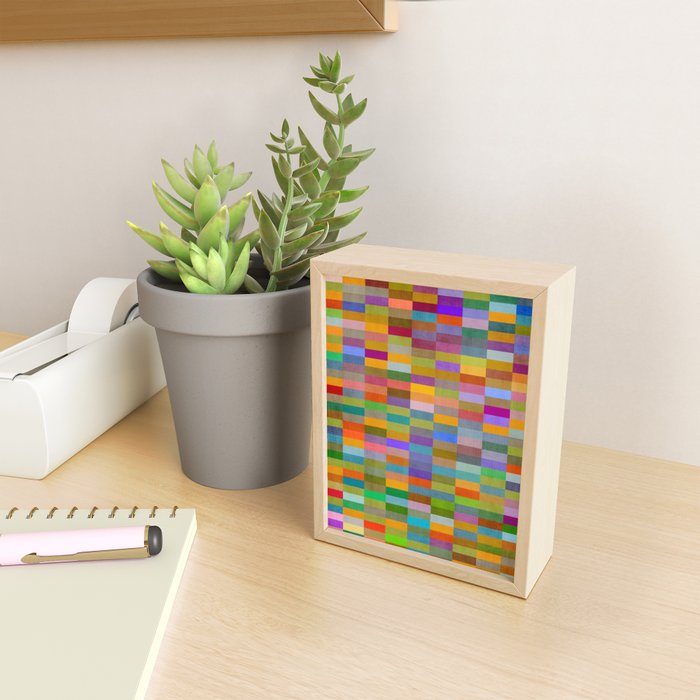 Colorful Mosaic Geometric Klee Tones 02 Mini Art Print Gallery Image 2