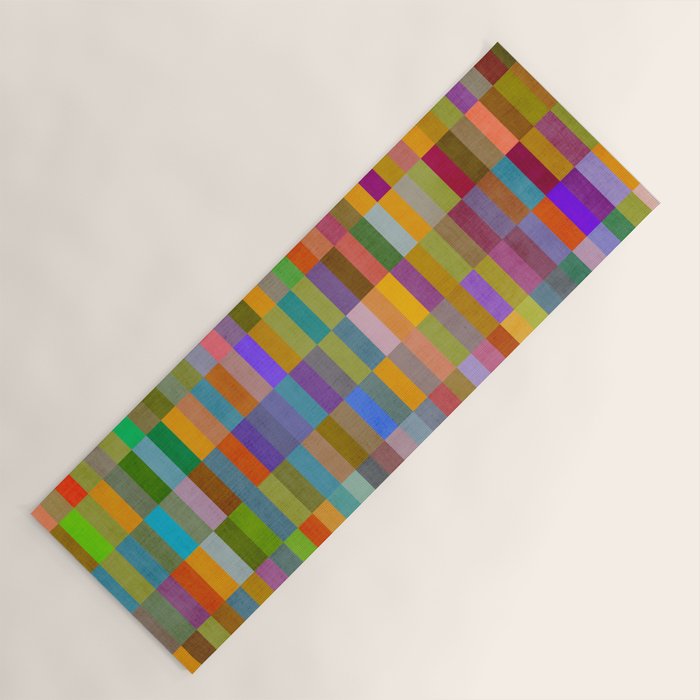 Colorful Mosaic Geometric Klee Tones 02 Yoga Mat Gallery Image 1