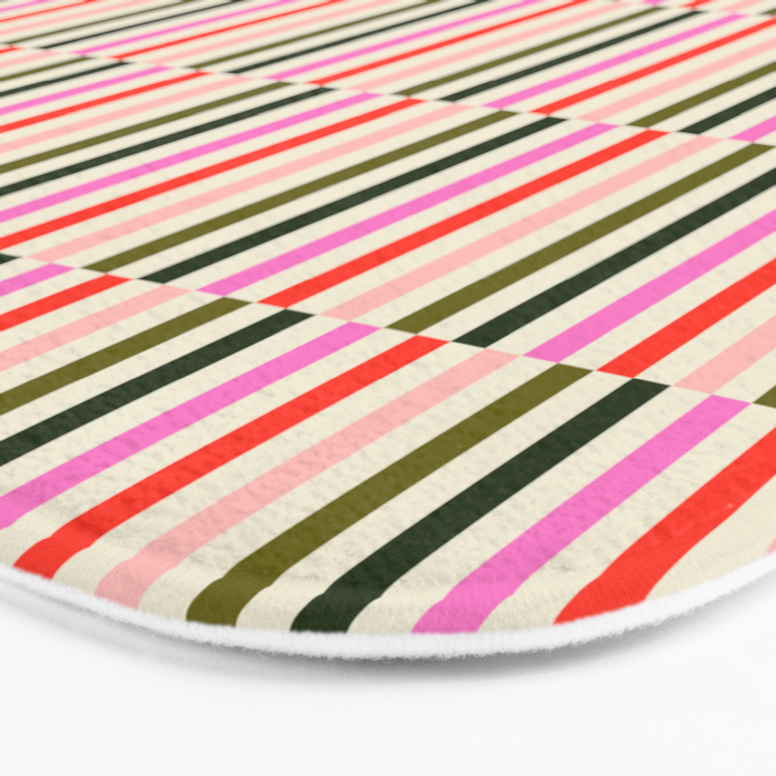 Holly Jolly Stripes Bath Mat Gallery Image 3