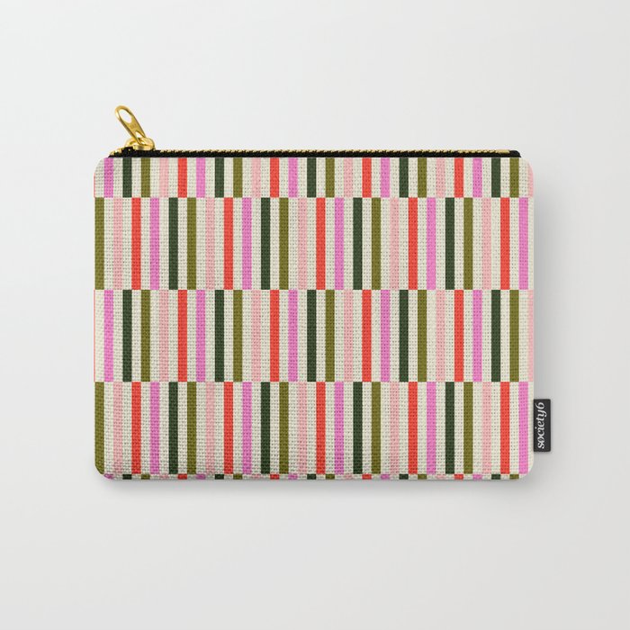 Holly Jolly Stripes Carry All Pouch Gallery Image 1