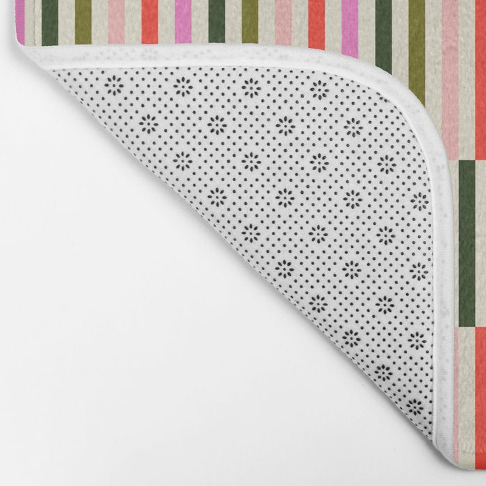 Holly Jolly Stripes Bath Mat Gallery Image 2