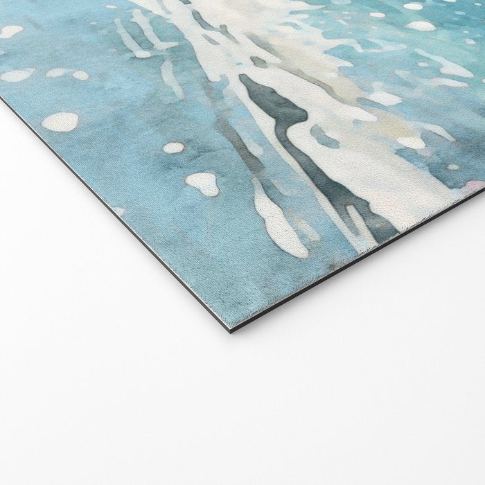 Friends on the Beach Sparkling Watercolor Welcome Mat Gallery Image 2