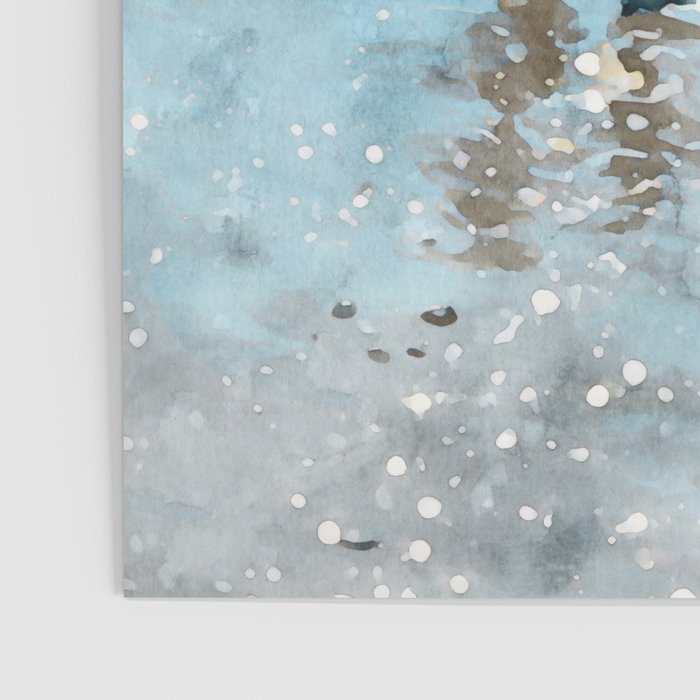 Friends on the Beach Sparkling Watercolor Poster Gallery Image 3