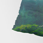 Moist Rainy Forest Pine Trees  Green Hills Pillow Sham Gallery Image 4