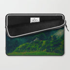 Moist Rainy Forest Pine Trees  Green Hills Laptop Sleeve Gallery Image 2