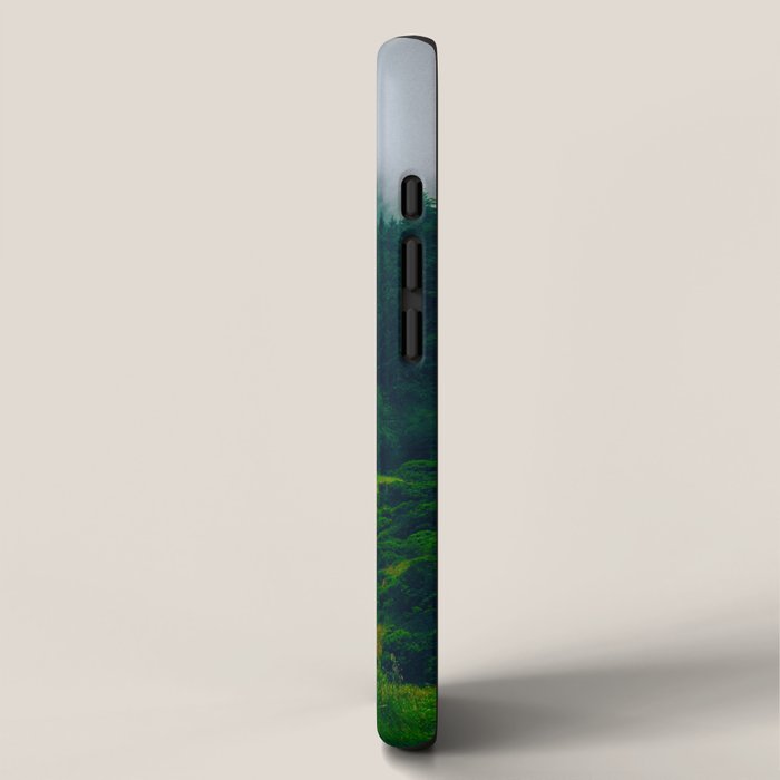 Moist Rainy Forest Pine Trees  Green Hills iPhone Case Gallery Image 2