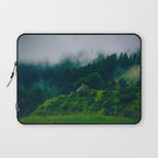 Moist Rainy Forest Pine Trees  Green Hills Laptop Sleeve Gallery Image 1
