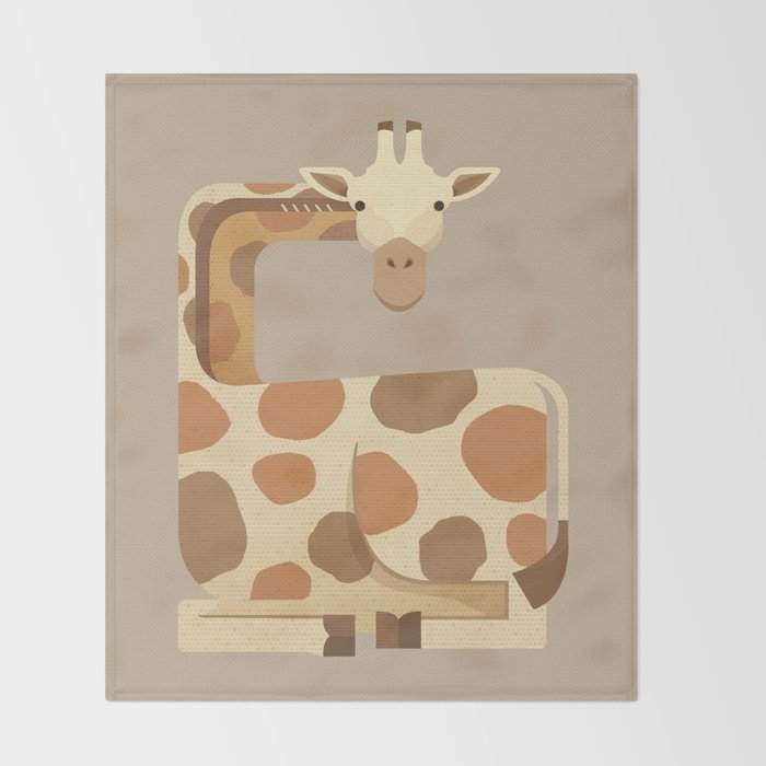 Whimsy Giraffe Throw Blanket Gallery Image 2