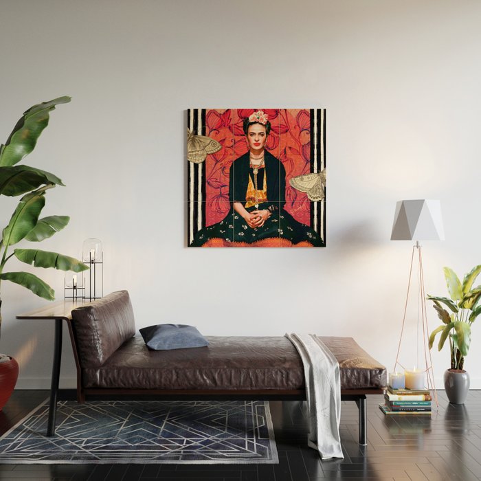 Frida enamorada Wood Wall Art Gallery Image 2
