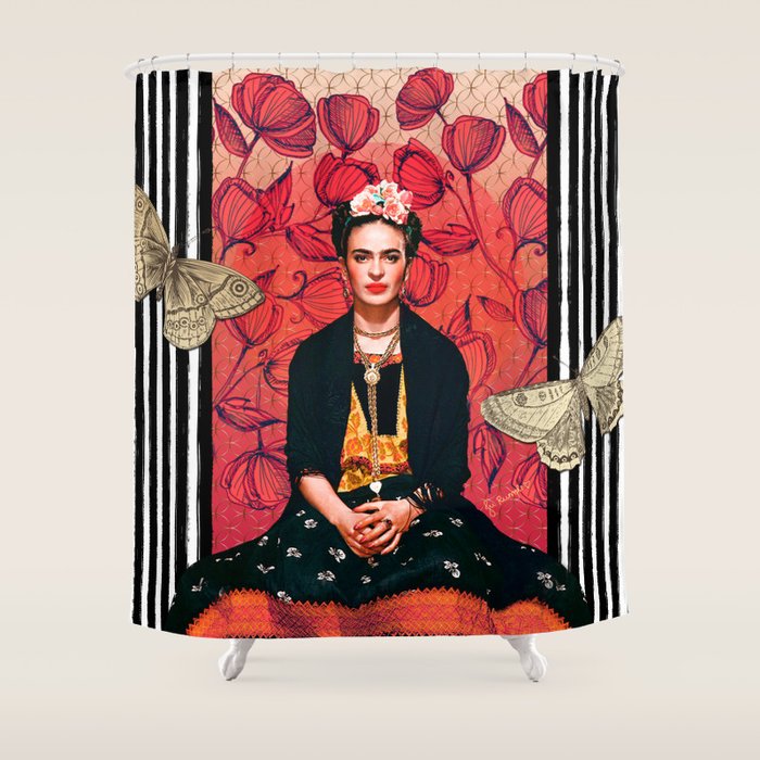 Frida enamorada Shower Curtain Gallery Image 1