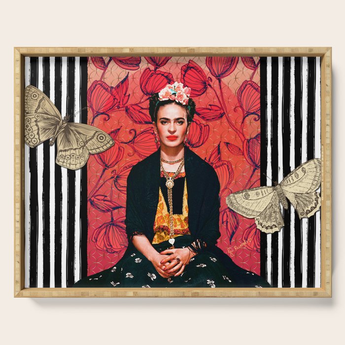 Frida enamorada Serving Tray Gallery Image 1