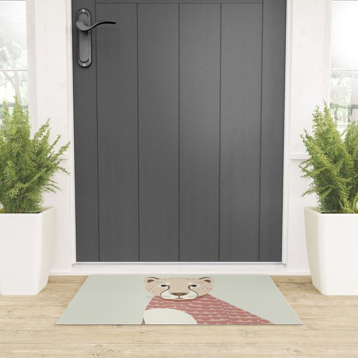 Whimsical Cheetah Welcome Mat Gallery Image 3