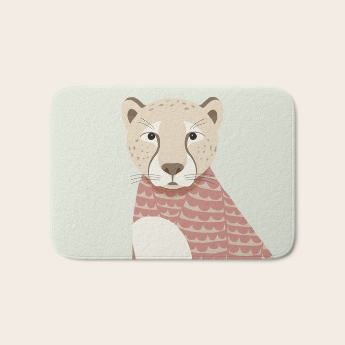 Whimsical Cheetah Bath Mat Gallery Image 1