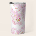 cherry blossom ink and watercolor 1 Travel Mug Gallery Image 3