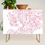 cherry blossom ink and watercolor 1 Credenza Gallery Image 1
