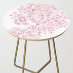 cherry blossom ink and watercolor 1 Side Table Gallery Image 2